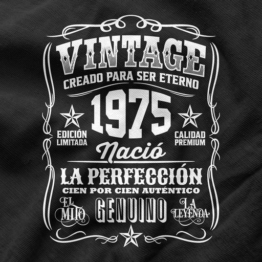 Camiseta Cumpleaños Nacido En 1975 Vintage Perfección