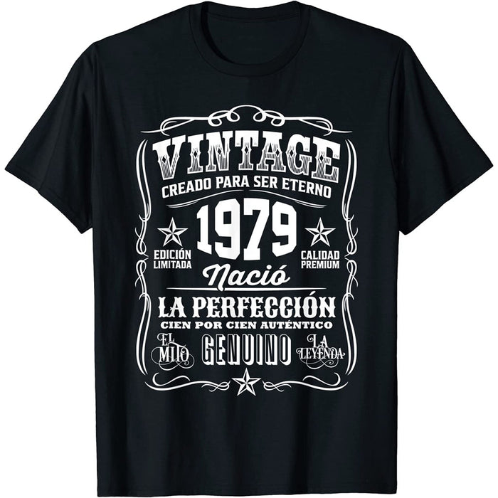 Camiseta Cumpleaños Nacido En 1979 Vintage Perfección