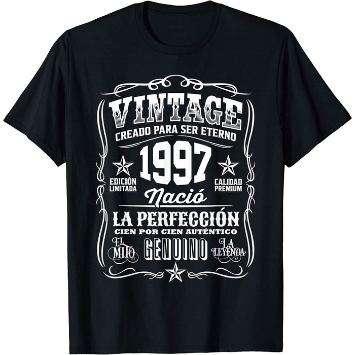 Camiseta Cumpleaños Nacido En 1997 Vintage Perfección