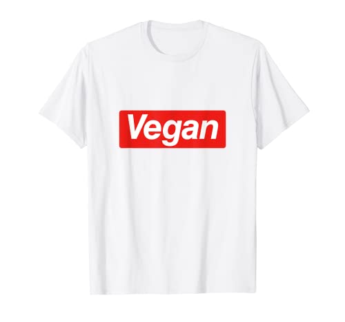 Vegano "Diseño de la caja roja" Vegano Camiseta