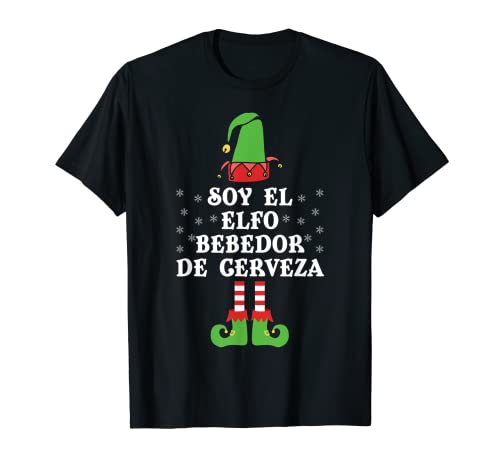 Soy El Elfo Cerveza Feliz Navidad 2022 Papá Noel Regalo Camiseta