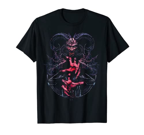 Demonio Horror Evil Diablo Mitología Gótico Oculto Halloween Camiseta