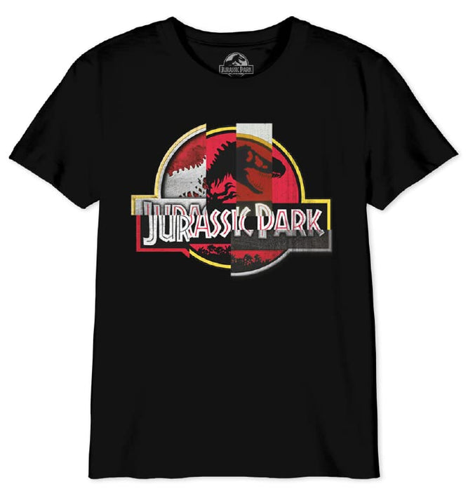 Jurassic Park Bojupamts037 Camiseta, Negro, 14 años para Niños