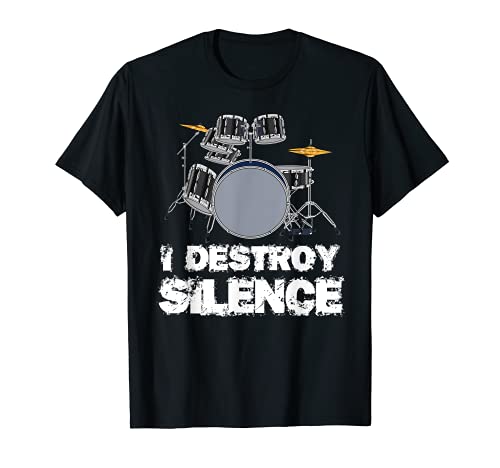 Baterista Drummer Amante De La Música Rock Baquetas Batería Camiseta