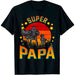 Camiseta Super Papá Superhéroe e Hijo