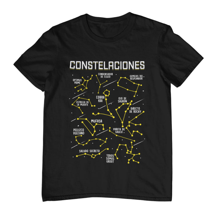 Camiseta Constelaciones Ciencia Ficción Cine