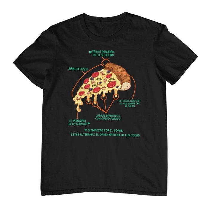 Camiseta Partes de la Pizza